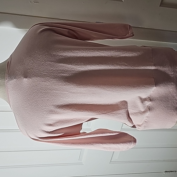 Talbots light pink pop over sweater.  Size medium Petite. Lightweight. - Picture 6 of 11
